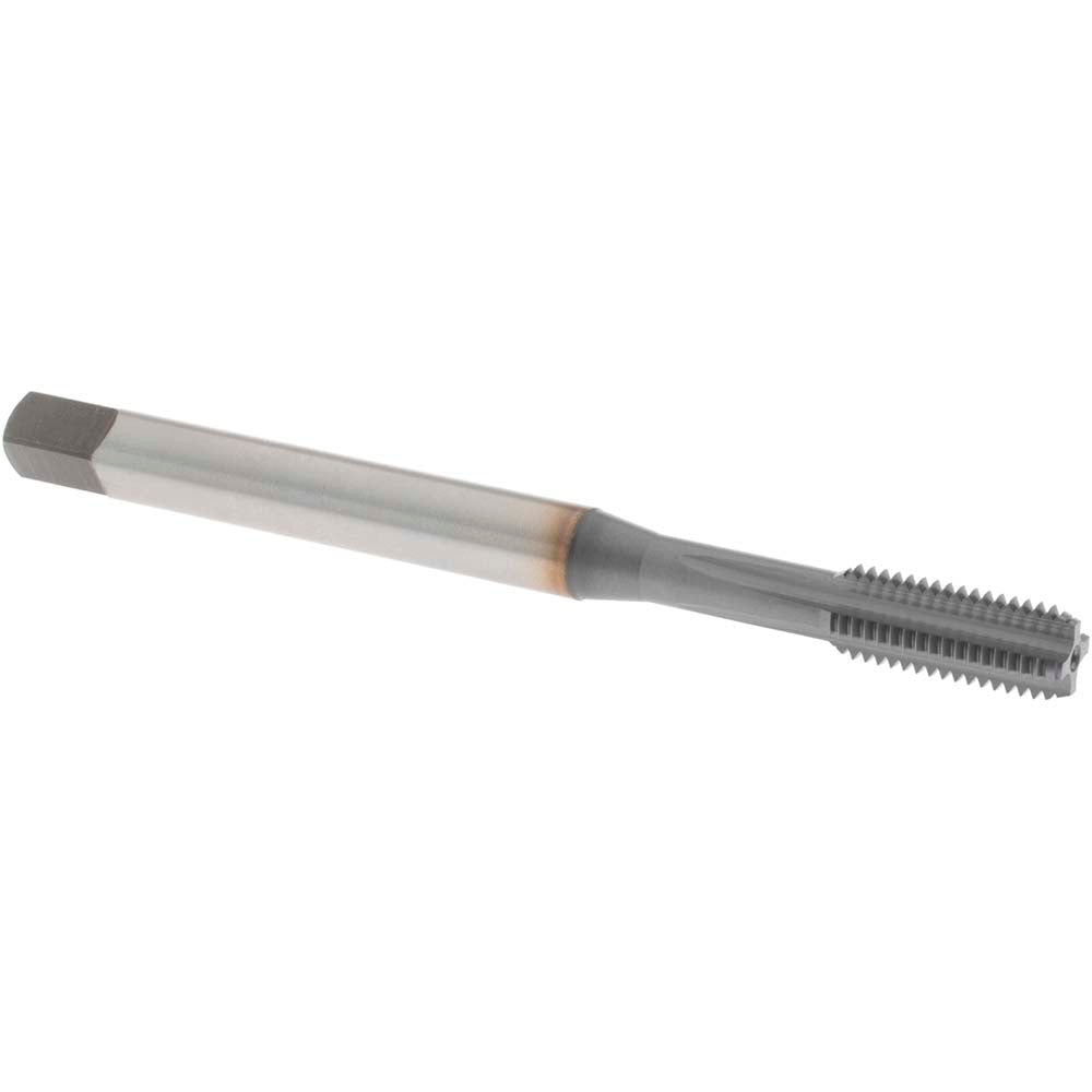OSG 1005200308 Straight Flute Tap: 1/4-28 UNF, 4 Flutes, Bottoming, 3B Class of Fit, Powdered Metal, TiCN Coated