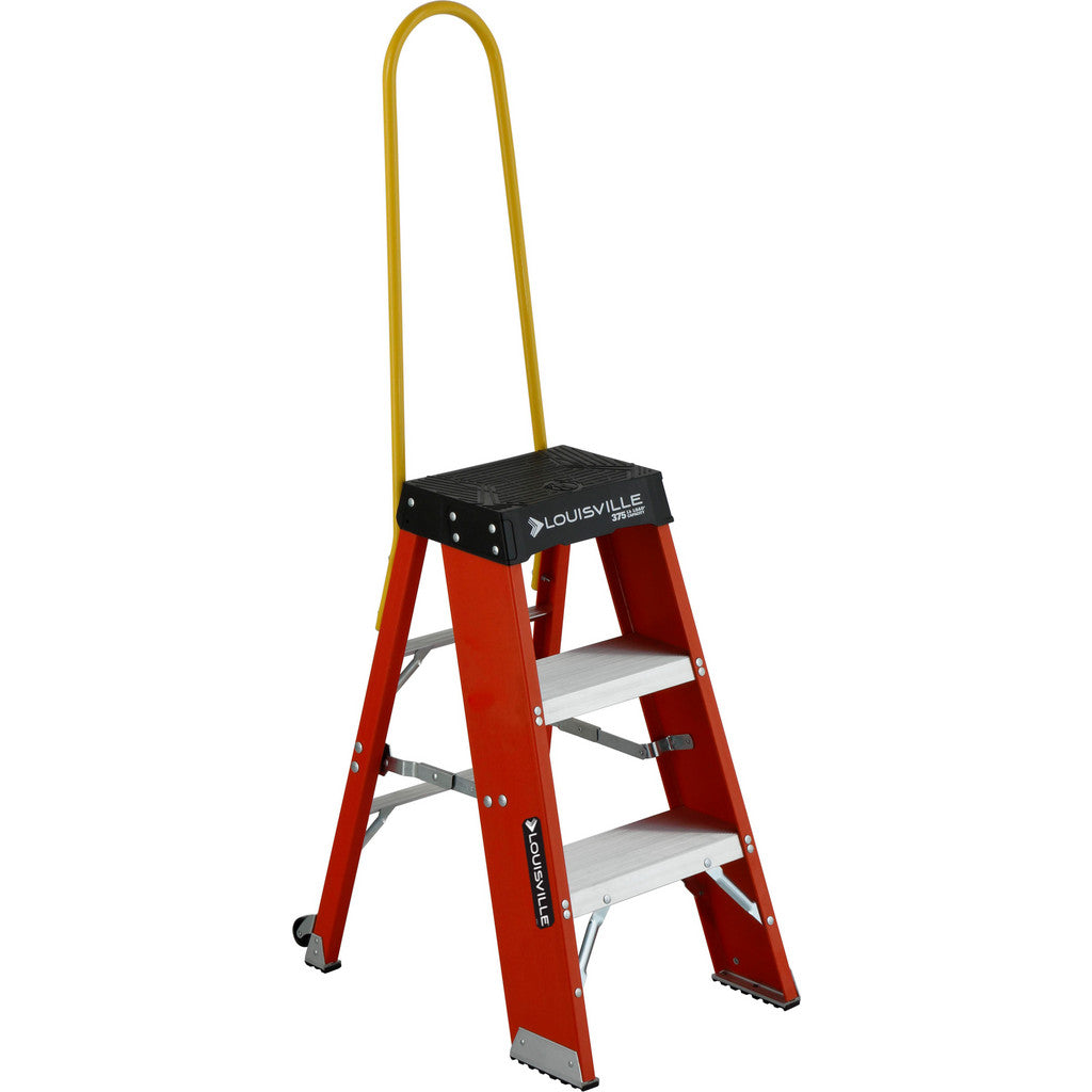 Louisville FY8003-S55S56 3 Step Fiberglass Step Ladder: Type IAA