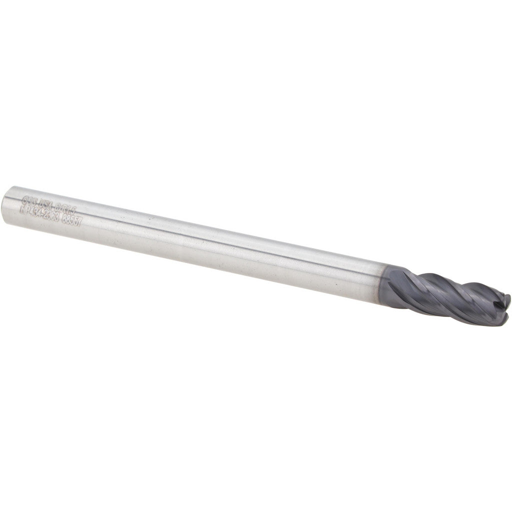 OSG HP434-2363 Corner Radius End Mill: 6.00 mm Dia, 13.00 mm LOC, 1.50 mm Corner Radius, 4 Flute, Solid Carbide