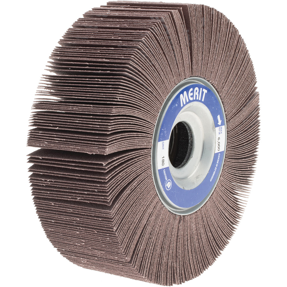 Merit Abrasives 8834123038 6 x 2" 180 Grit Aluminum Oxide Unmounted Flap Wheel