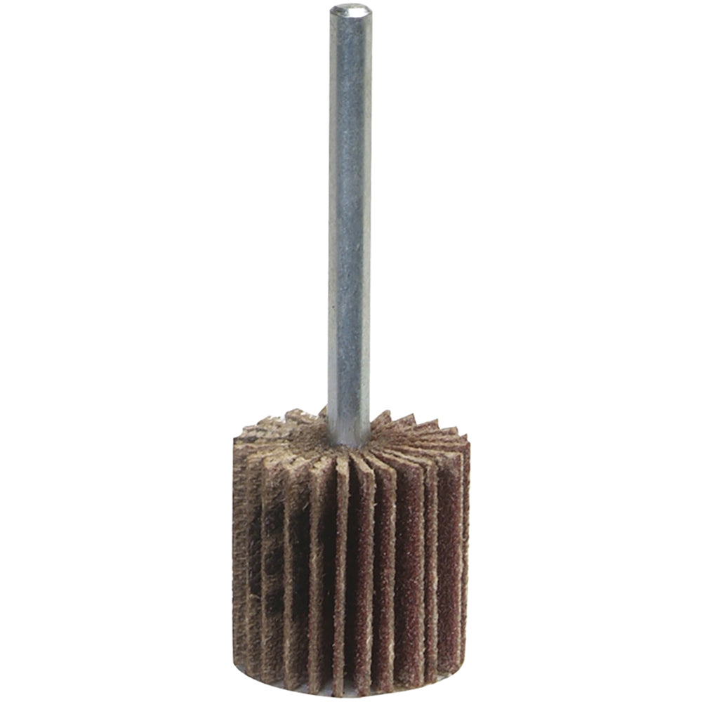 Merit Abrasives 8834137460 Mounted Flap Wheel: 3" Dia, 2" Face Width, 40 Grit, Aluminum Oxide (Pack of 10)