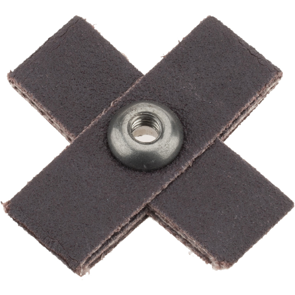 Merit Abrasives 8834182148 120 Grit, Fine Grade, Aluminum Oxide Cross Pad
