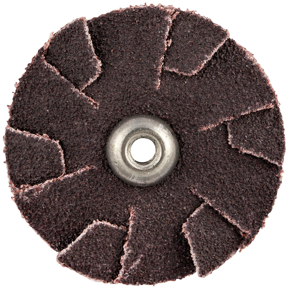 Merit Abrasives 8834184066 60 Grit, 1-1/2" Dia, Flexible Slotted Overlap Disc