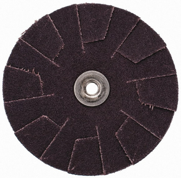 Merit Abrasives 8834184077 80 Grit, 3" Dia, Flexible Slotted Overlap Disc