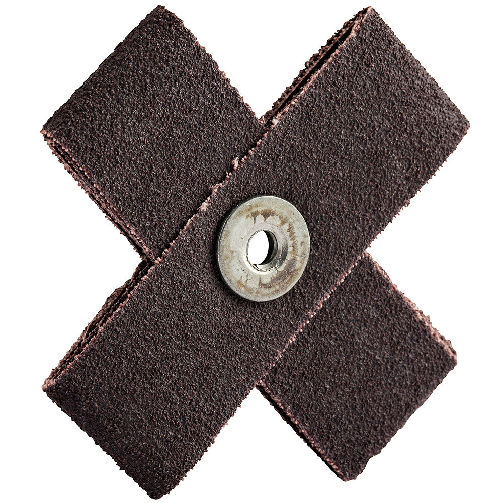 Merit Abrasives 8834184116 120 Grit, Fine Grade, Aluminum Oxide Cross Pad