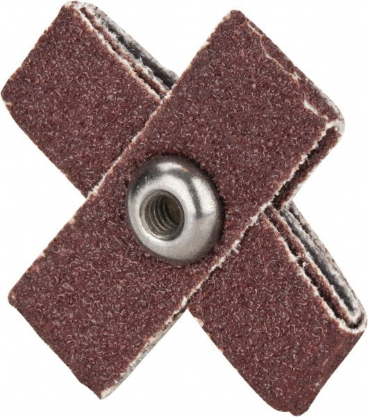 Merit Abrasives 8834184258 60 Grit, Medium Grade, Aluminum Oxide Cross Pad
