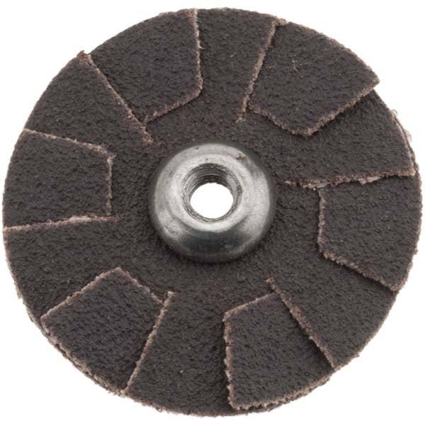 Merit Abrasives 8834184291 100 Grit, 1-1/4" Dia, Flexible Slotted Overlap Disc