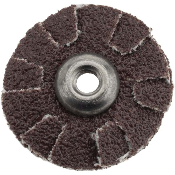 Merit Abrasives 8834184346 60 Grit, 1" Dia, Flexible Slotted Overlap Disc