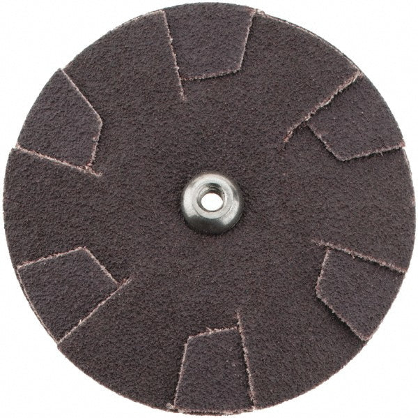 Merit Abrasives 8834184444 80 Grit, 2-1/2" Dia, Flexible Slotted Overlap Disc