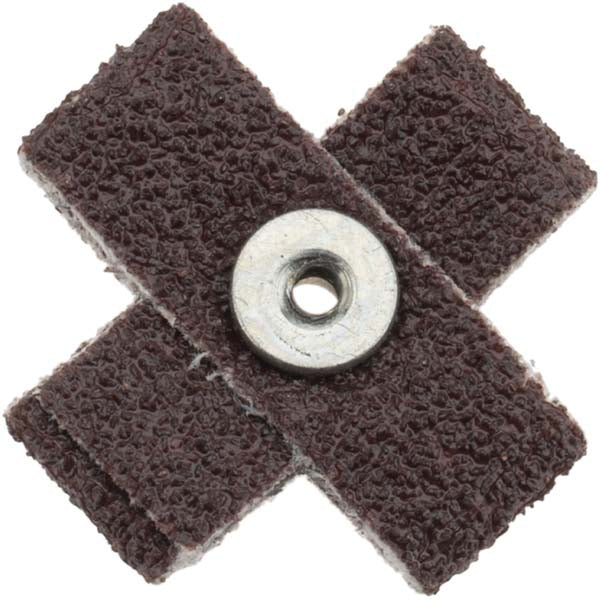 Merit Abrasives 8834184943 60 Grit, Medium Grade, Aluminum Oxide Cross Pad