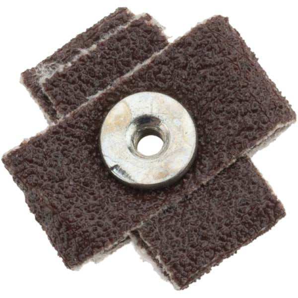 Merit Abrasives 8834185578 80 Grit, Medium Grade, Aluminum Oxide Cross Pad