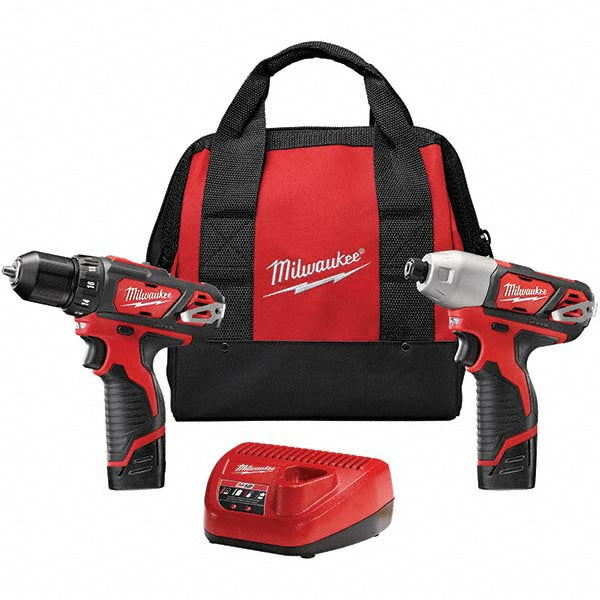 Milwaukee Tool 2494-22 M12 2-Tool Combo Kit: 3/8" Drill/Driver & 1/4" Hex Impact Driver