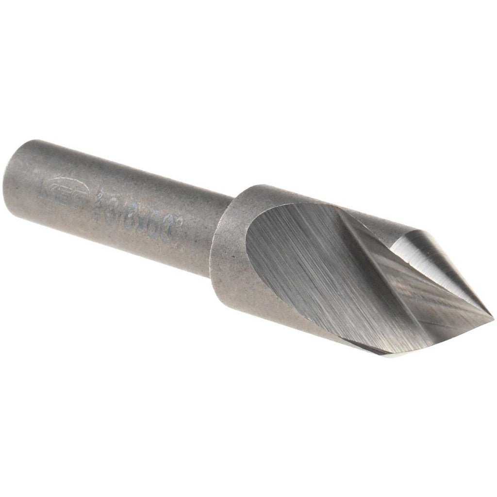 Keo 919-000-167 Countersink: 3/8" Head Dia, 60.00 deg Included Angle, 1 Flute, High-Speed Steel, Right Hand Cut