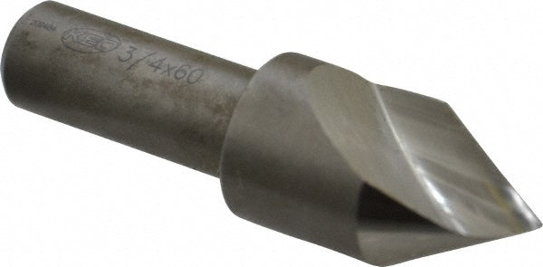 Keo 919-000-155 Countersink: 3/4" Head Dia, 60.00 deg Included Angle, 1 Flute, High-Speed Steel, Right Hand Cut