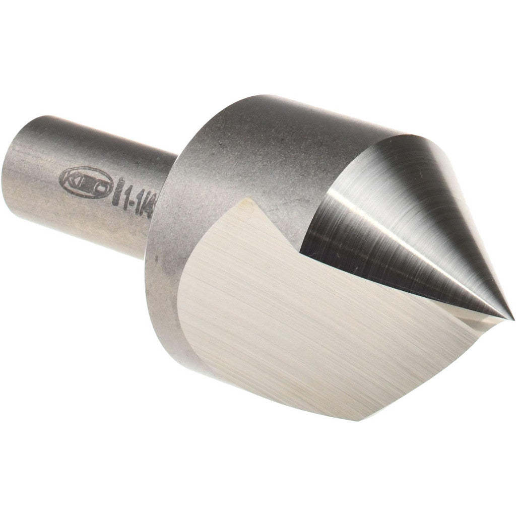 Keo 919-000-145 Countersink: 1-1/4" Head Dia, 82.00 deg Included Angle, 1 Flute, High-Speed Steel, Right Hand Cut