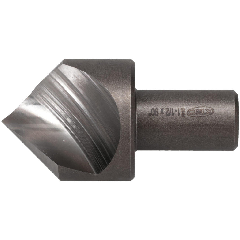 Keo 919-000-135 Countersink: 1-1/2" Head Dia, 90.00 deg Included Angle, 1 Flute, High-Speed Steel, Right Hand Cut