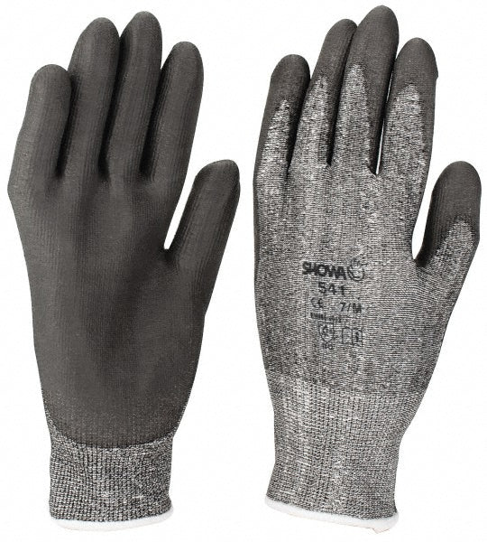 SHOWA 541-L Cut, Puncture & Abrasive-Resistant Gloves: Size L, ANSI Cut A2, ANSI Puncture 2, Polyurethane, Dyneema