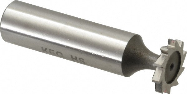 Keo 943-000-073 Woodruff Keyseat Cutter: 0.625" Cut Dia, 0.0938" Cut Width, 1/2" Shank Dia, Straight Tooth