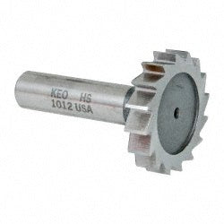 Keo 943-000-313 Woodruff Keyseat Cutter: 1.5" Cut Dia, 0.3125" Cut Width, 1/2" Shank Dia, Straight Tooth