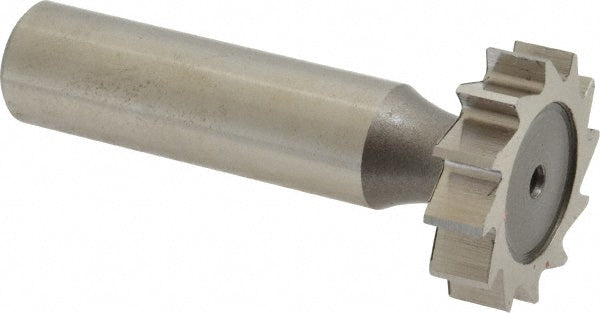 Keo 943-000-165 Woodruff Keyseat Cutter: 0.875" Cut Dia, 0.25" Cut Width, 1/2" Shank Dia, Staggered Tooth