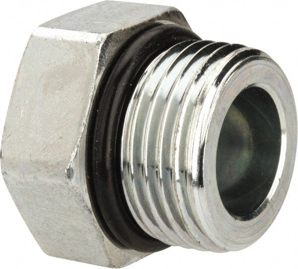 Parker 12 P5ON-S Industrial Pipe Hex Plug: 1-1/16-12 Male Thread, Male Straight Thread O-Ring