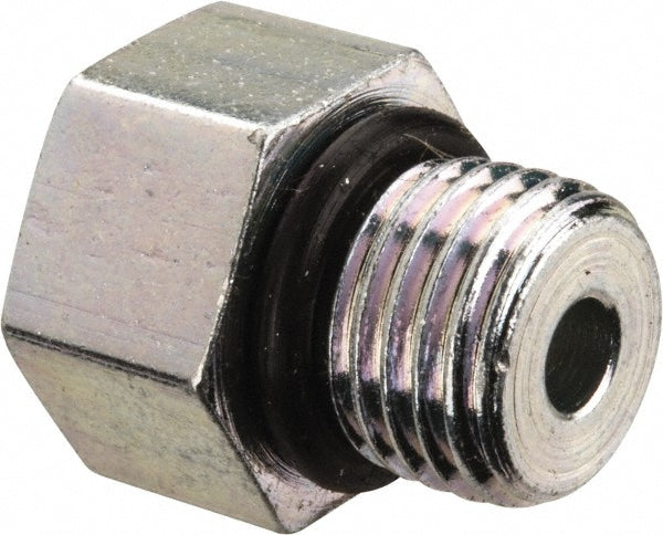 Parker 3 P5ON-S Industrial Pipe Hex Plug: 3/8-24 Male Thread, Male Straight Thread O-Ring