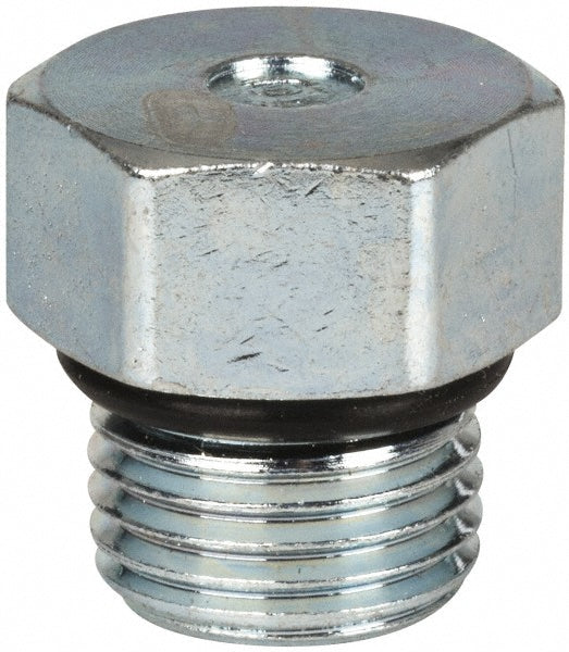 Parker 5 P5ON-S Industrial Pipe Hex Plug: 1/2-20 Male Thread, Male Straight Thread O-Ring