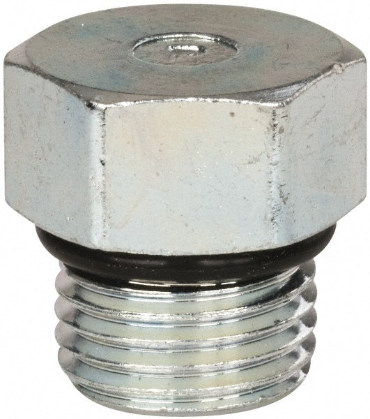 Parker 6 P5ON-S Industrial Pipe Hex Plug: 9/16-18 Male Thread, Male Straight Thread O-Ring
