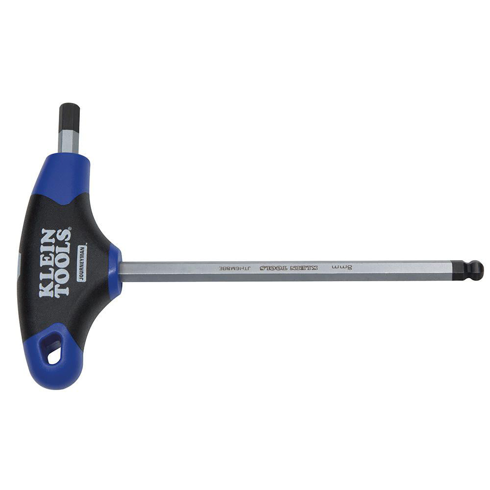 Klein Tools JTH6M25BE Hex Key: 2.50 mm Hex, Ball End, T-Handle Cushion Grip