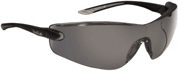 bolle SAFETY 40038 Safety Glass: Anti-Fog & Scratch-Resistant, Polycarbonate, Smoke Lenses, Frameless