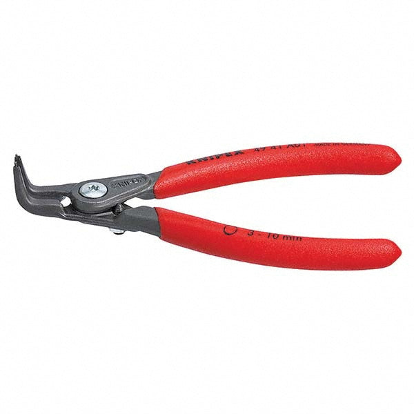 Knipex 49 41 A01 Retaining Ring Pliers; Tool Type: External Ring Pliers; Type: External; Tip Angle: 90; Ring Diameter Range (Inch): 1/8 to 25/64; Tip Diameter (mm): 0.90; Overall Length (mm): 130.00