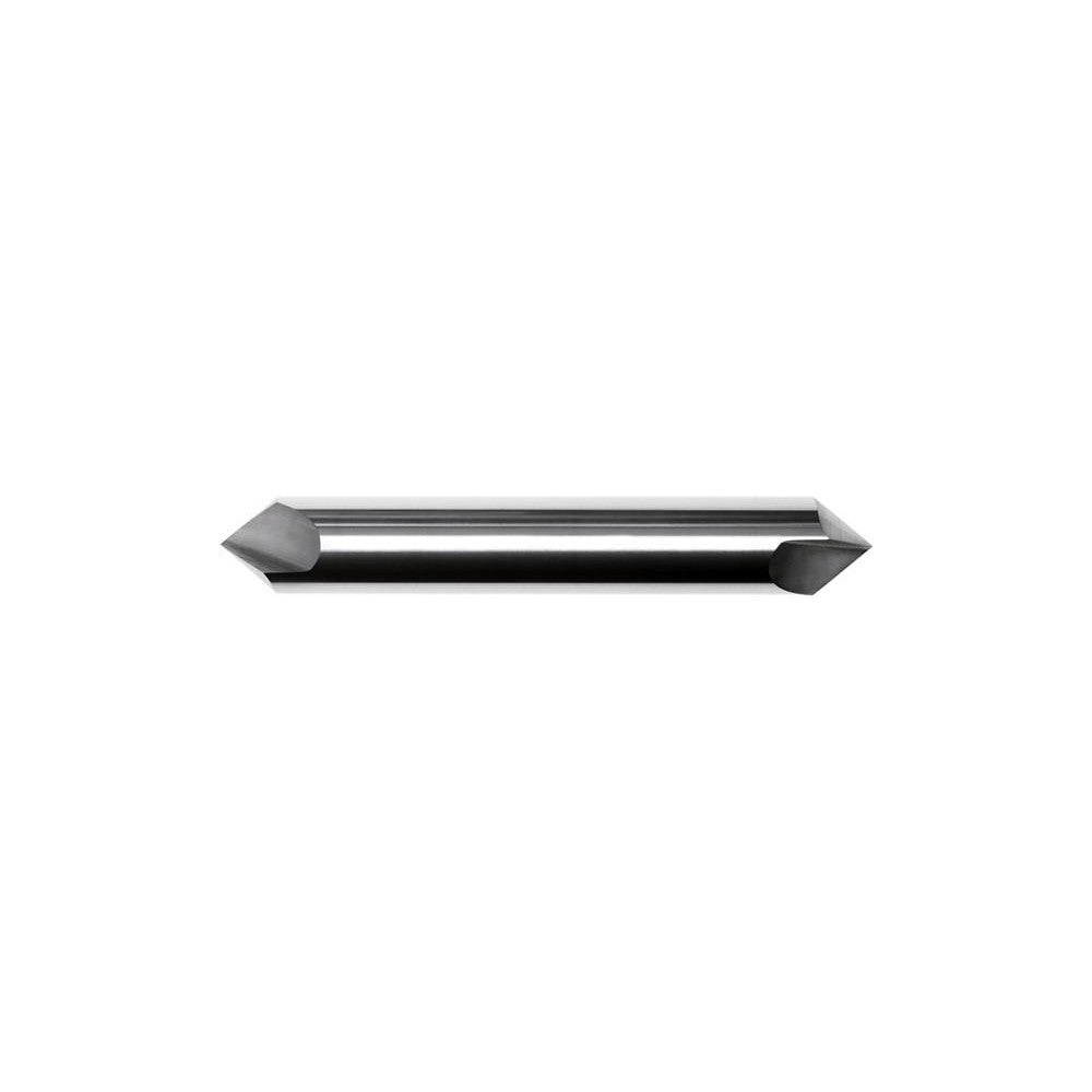 Internal Tool 64-1213 Chamfer Mill: 3/16" Dia, 3/16" Shank Dia, 90 deg, 2 Flute, Solid Carbide, Double End