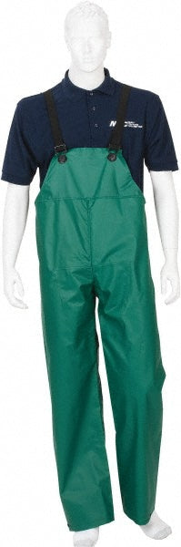 MCR Safety 388BFXL Rain Bib Overalls: Size X-Large, Polyester & Polyvinylchloride