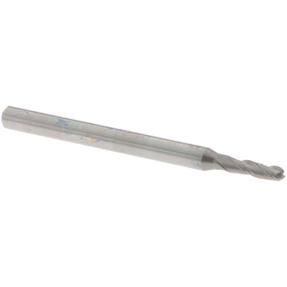 OSG 403-0787-BN Ball End Mill: 0.0787" Dia, 0.2756" LOC, 3 Flute, Solid Carbide