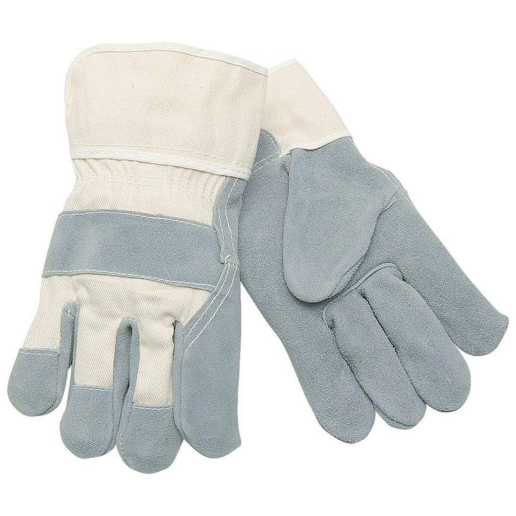 MCR Safety 1400M Work Gloves: Memphis 1400, Size Medium, Cowhide Leather Lined, Cowhide Leather, General Purpose