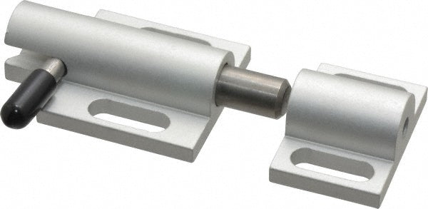 80/20 Inc. 2107 Deadbolt with Side Door Latch: 2" OAL, 1-1/2" OAW, 0.812" OAH, Aluminum (Body) & Stainless Steel (Bolt, Spring & Handle), Anodized Finish