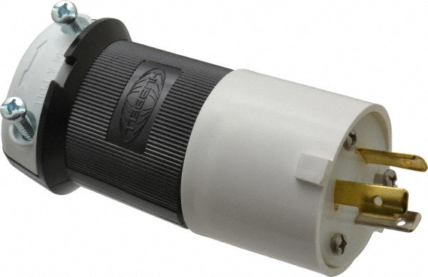 Hubbell Wiring Device-Kellems HBL2311S Locking Inlet: Plug, Industrial, L5-20P, 125V, Black & White