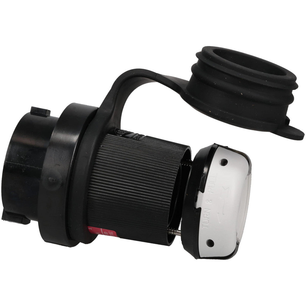 Hubbell Wiring Device-Kellems HBL2431SW Locking Inlet: Plug, Industrial, L16-20P, 480V, Black & White