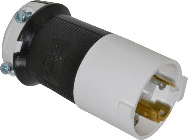 Hubbell Wiring Device-Kellems HBL2621S Locking Inlet: Plug, Industrial, L6-30P, 250V, Black & White