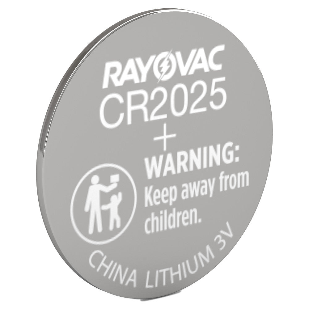 Rayovac KECR2025-1 Standard Battery: Size CR2025, Lithium-ion (Pack of 5)