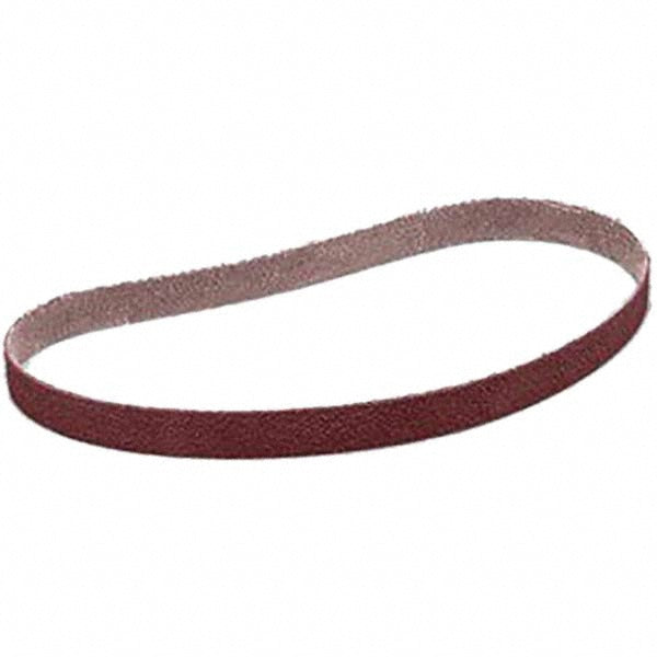3M 7010361719 Abrasive Belt: 1-1/2" Wide, 60" OAL, 120 Grit, Aluminum Oxide
