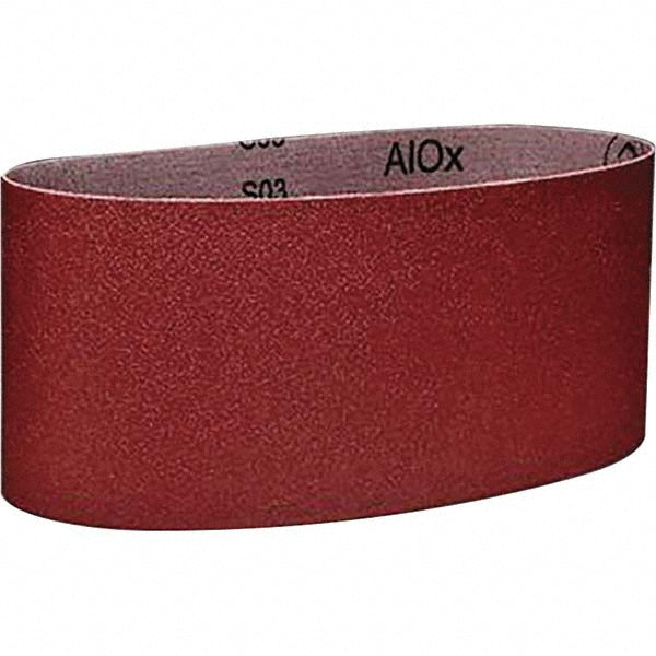3M 7010326279 Abrasive Belt: 4" Wide, 24" OAL, 120 Grit, Aluminum Oxide