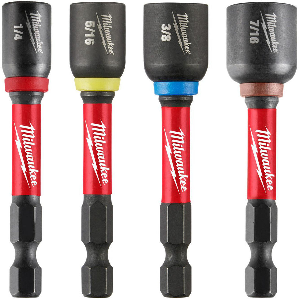 Milwaukee Tool 49-66-4566 2 Pc. SHOCKWAVE Impact Duty QUIK-CLEAR 2-in-1 Magnetic Nut Driver Set