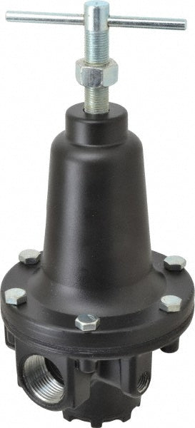 Parker R119-08CG/M2 Compressed Air Regulator: 1" NPT, 300 Max psi, Heavy-Duty T-Handle