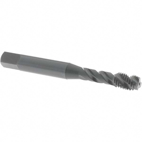 OSG 34300601 M6x1.00, 3 Flute, 45° Helix, Modified Bottoming Chamfer, Oxide Finish, Vanadium High Speed Steel Spiral Flute STI Tap
