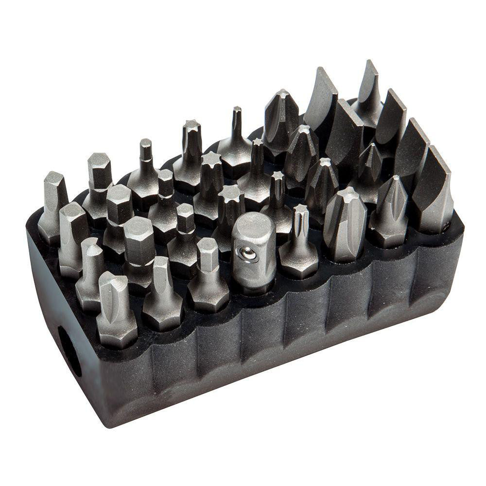 Klein Tools 32526 Screwdriver Insert Bit Set: Hex Phillips, Slotted, Square & Torx