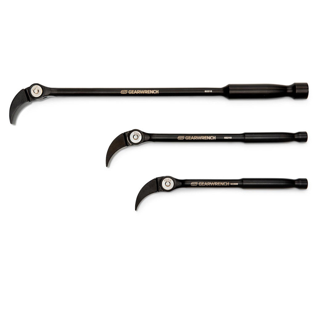 GEARWRENCH 82301D 3 Pc Indexing Pry Bar Set 8", 10" & 16"