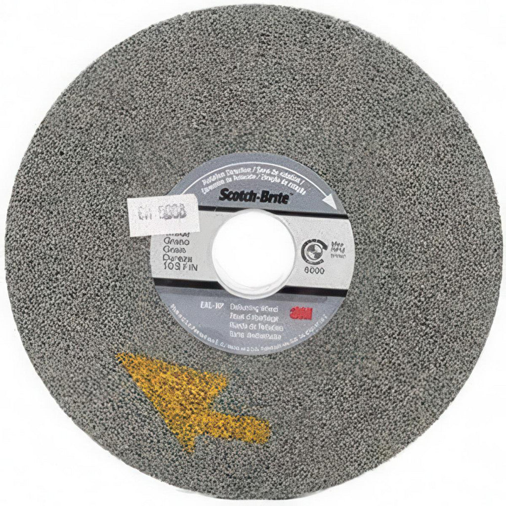 3M 7000046241 Deburring Wheel: 6" Dia, 1" Face Width, 1" Hole, 10 Density, Silicon Carbide