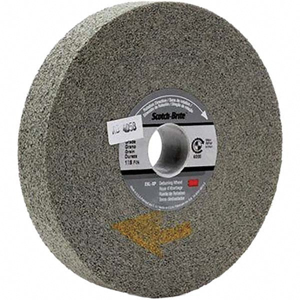 3M 7000046242 Deburring Wheel: 6" Dia, 1" Face Width, 1" Hole, 11 Density, Silicon Carbide