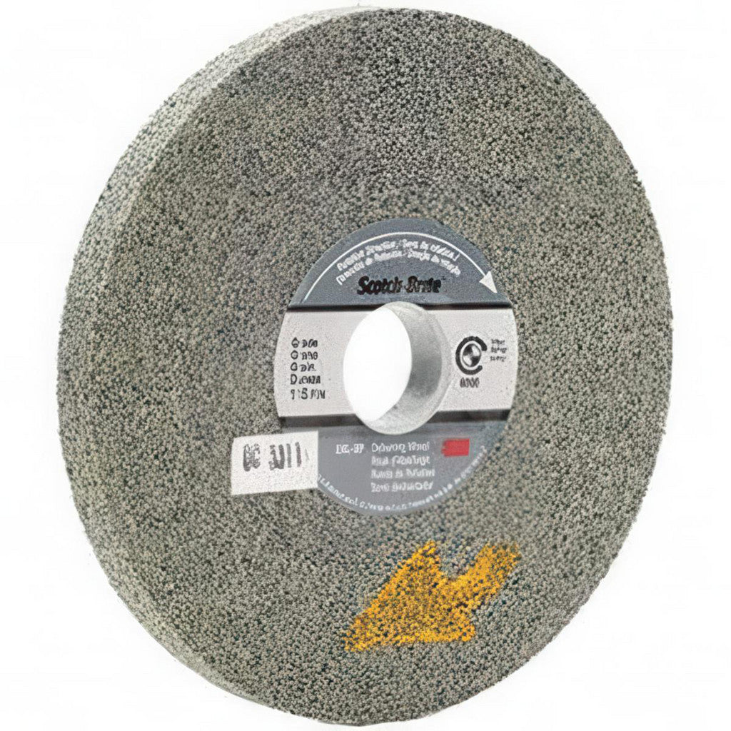3M 7010300858 Deburring Wheel: 6" Dia, 1/2" Face Width, 1" Hole, 9 Density, Silicon Carbide